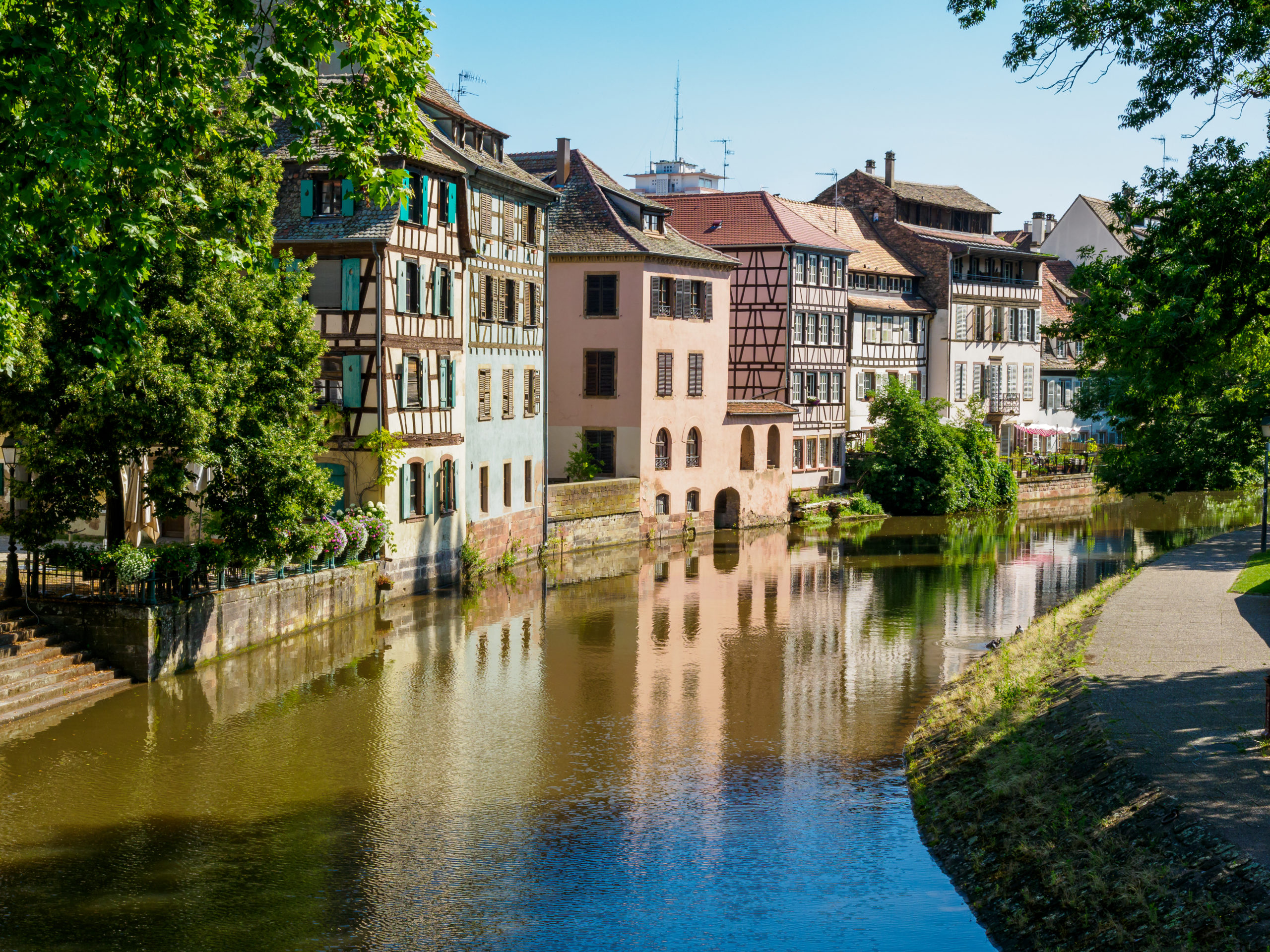 Quartier de la petite france à Strasbourg.